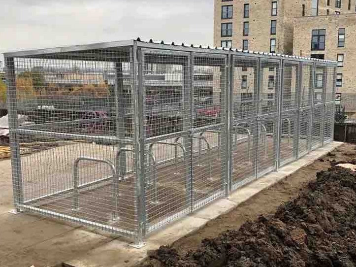 5 Space Secure Meshed Cycle Shelter