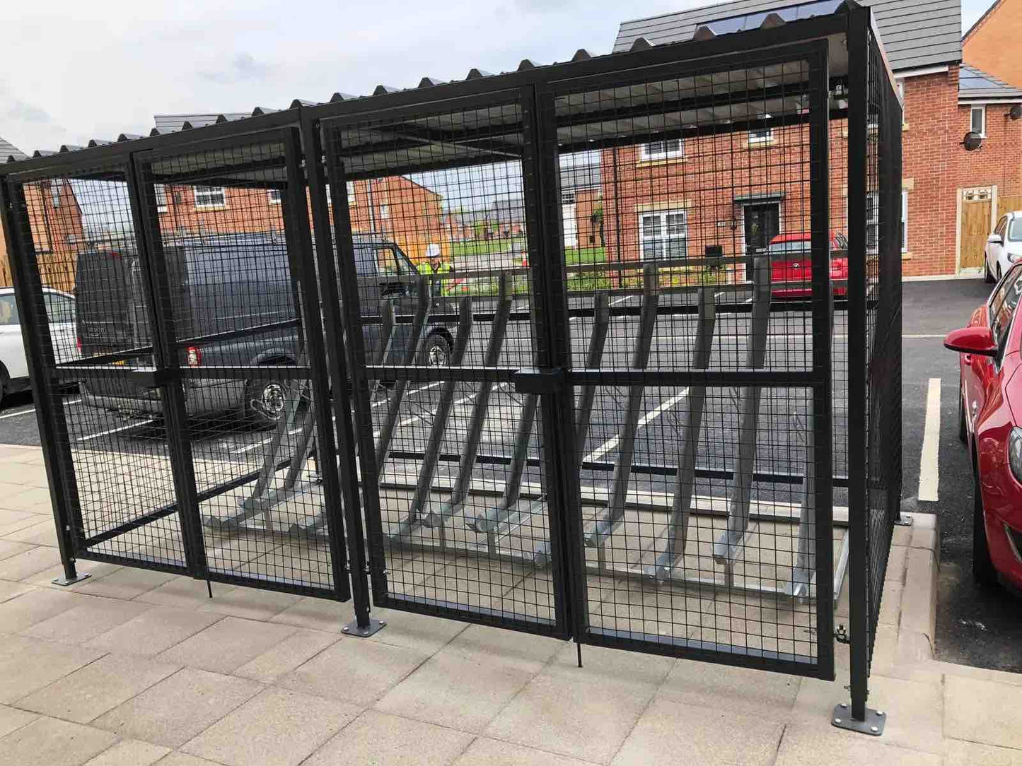 5 Space Secure Meshed Cycle Shelter