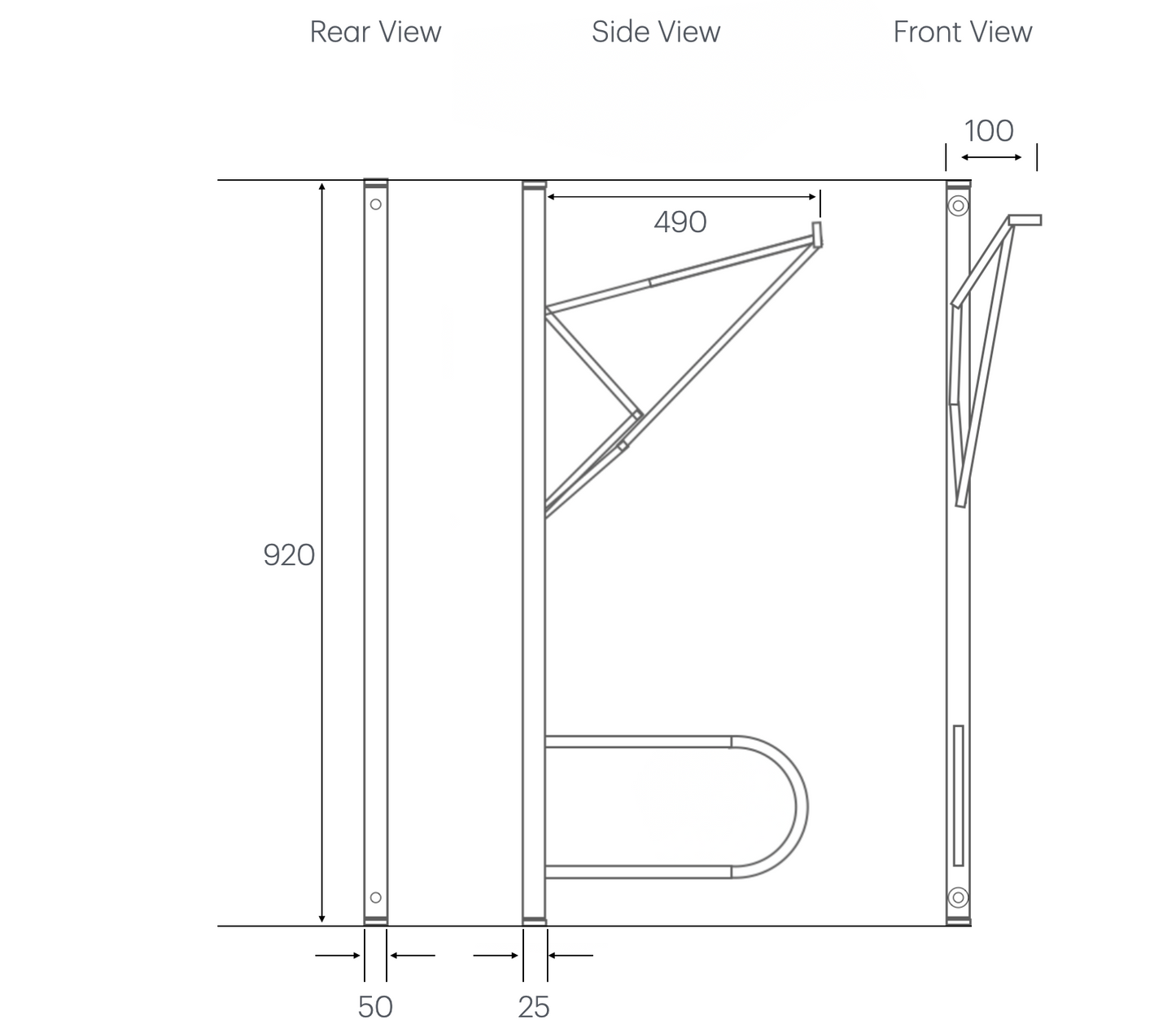 Secure Vertical Wall Rack
