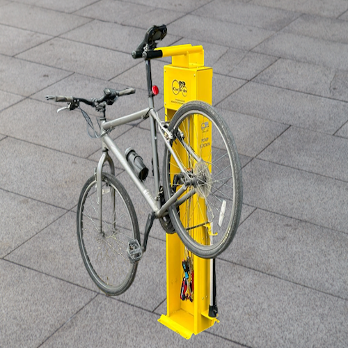 Cycle repair stand with integrated tools and clamp for servicing bikes