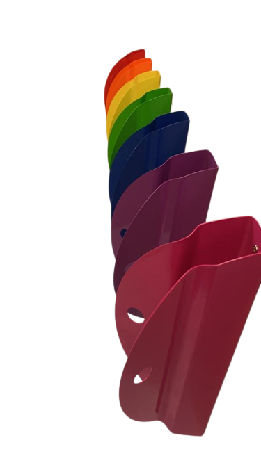 Tacco wall rack elegantly holding a bicycle against wall and floor with minimalistic design