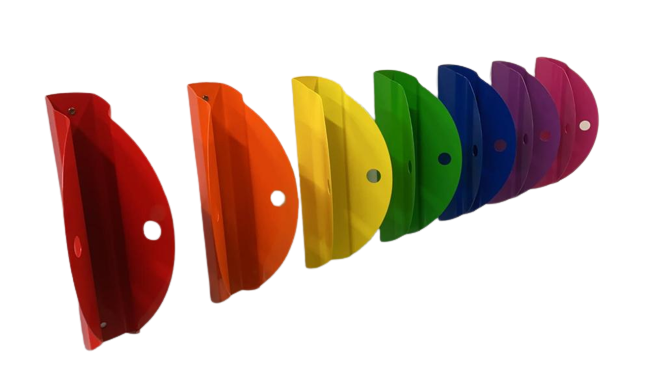 Tacco wall rack elegantly holding a bicycle against wall and floor with minimalistic design